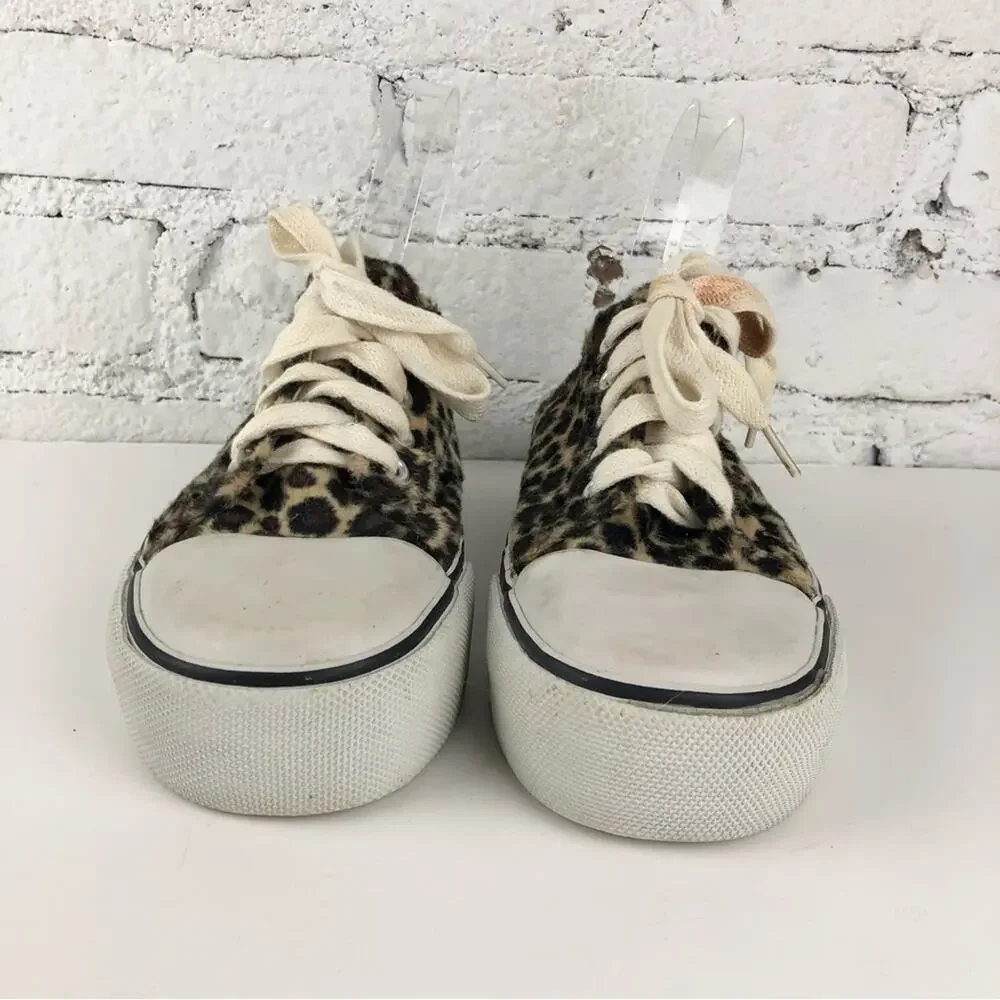Vintage 90's No Boundaries Faux Fur Platform Slide Sneakers